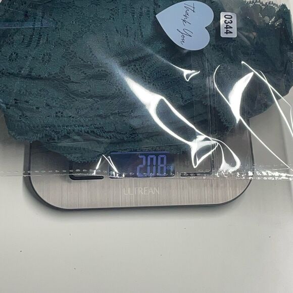 Aerie Deep Forest Green Fa La Lace Padded  Strappy Bralette N0344 - Picture 6 of 6